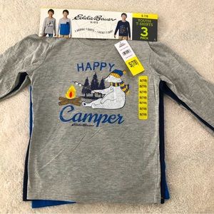 Eddie Bauer Boys youth T-shirts Size S(7/8) NWT pack of 3
